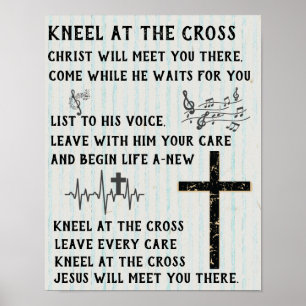 Kneel vid Kor - Christian Poster