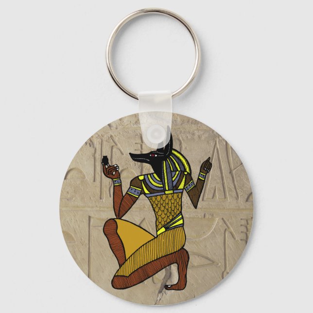 Kneeling Anubis Keychain Nyckelring (Framsida)