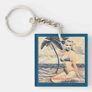 Kneeling Blonde Bikini Model Thunder_Cove