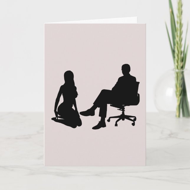 KNEELING DAM (SUB/DOM) I KÄRLEK DU KINKY CARDS KORT (Framsida)