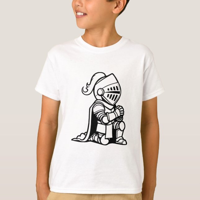 Kneeling Knight T Shirt (Framsida)