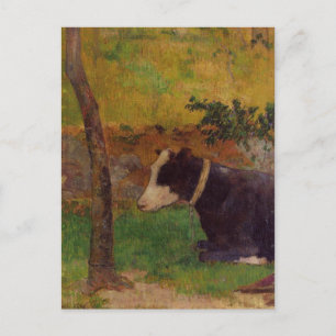 Kneeling ko av Paul Gauguin Vykort