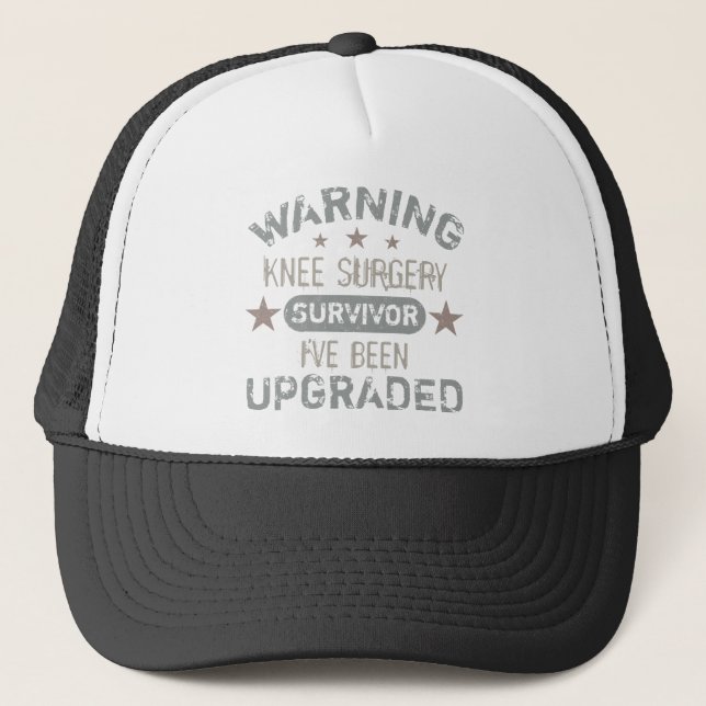 Kneeoperation Humor Uppgraderad Keps (Framsida)