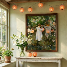 Knejp, lilja, lilja, ros av John Singer Sargent