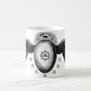 Kneph All Seeing Öga Masonic Symbol Kaffemugg