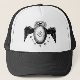 Kneph all Sewing Öga Masonic Symbol Keps