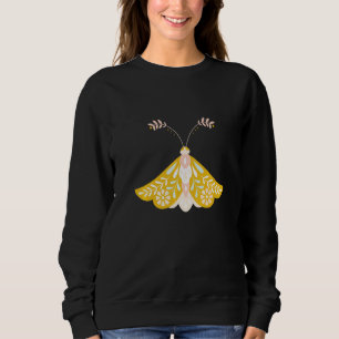 Knepig Moth Vintage Goth Skräck Antisocial Fjäril T Shirt