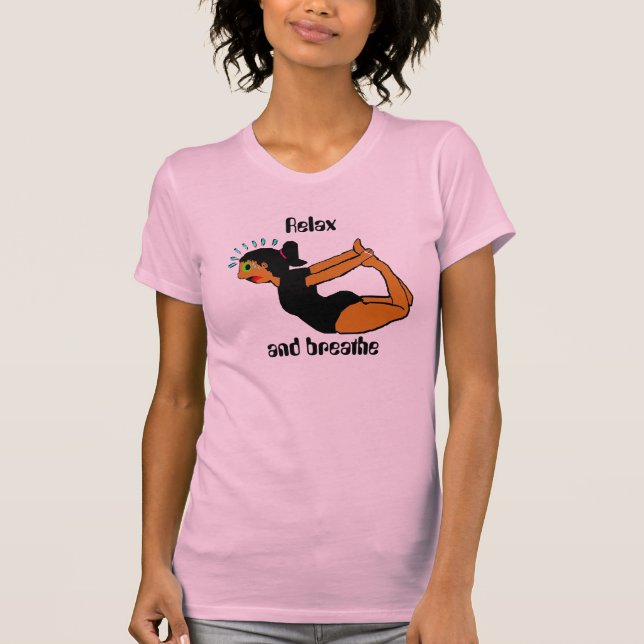 knepig yoga t-shirt (Framsida)