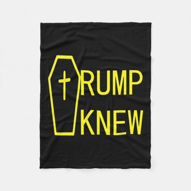 Knew Trump Ljugit personer dog 1 Fleecefilt (Framsidan)