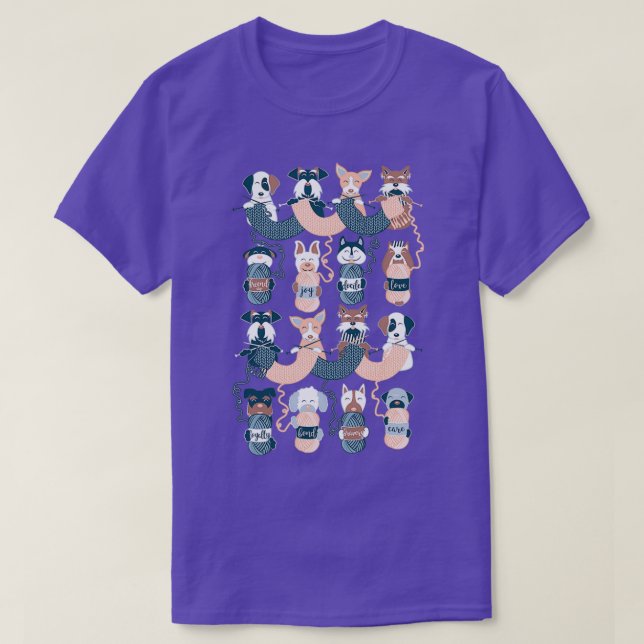 Knickar hund känslor I T Shirt (Design framsida)