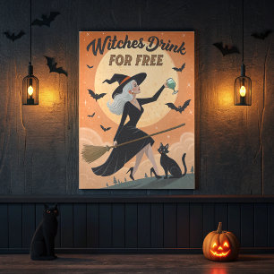 Knickkastare som dricker gratis - Vintage - Viktig Poster