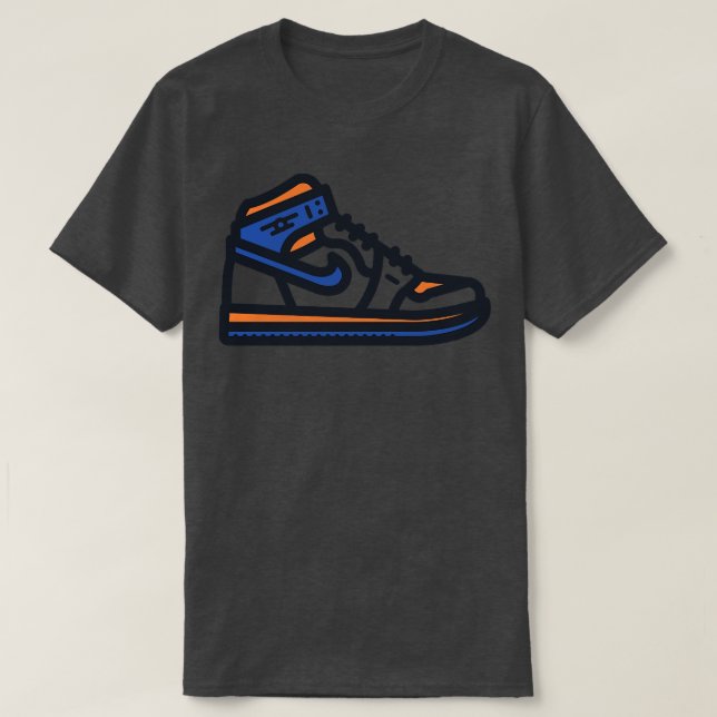 Knicks Basketball Sneakers T Shirt (Design framsida)