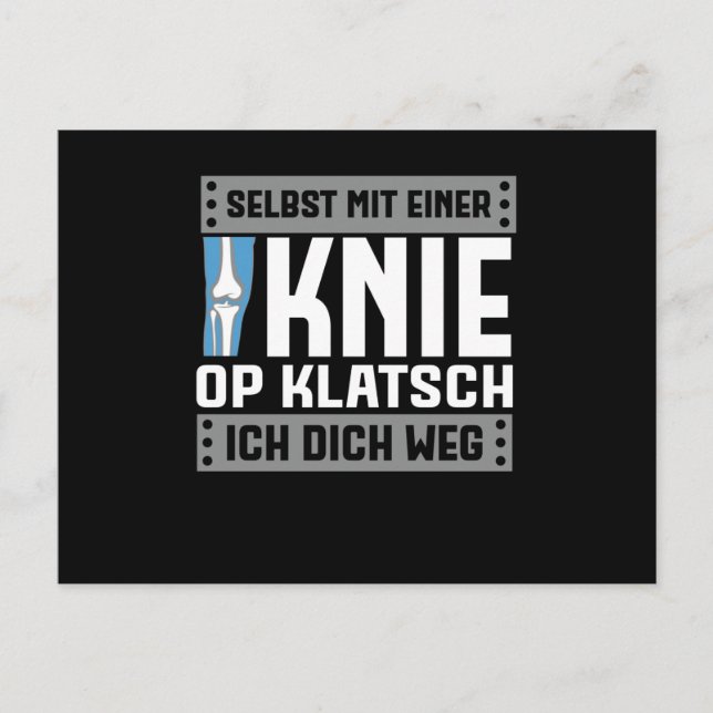 Knieersetzung - Selbst Mit Einer Knie Vykort (Framsida)