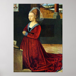 Kniende Stifterin Detail - Petrus Christus - c1460 Poster
