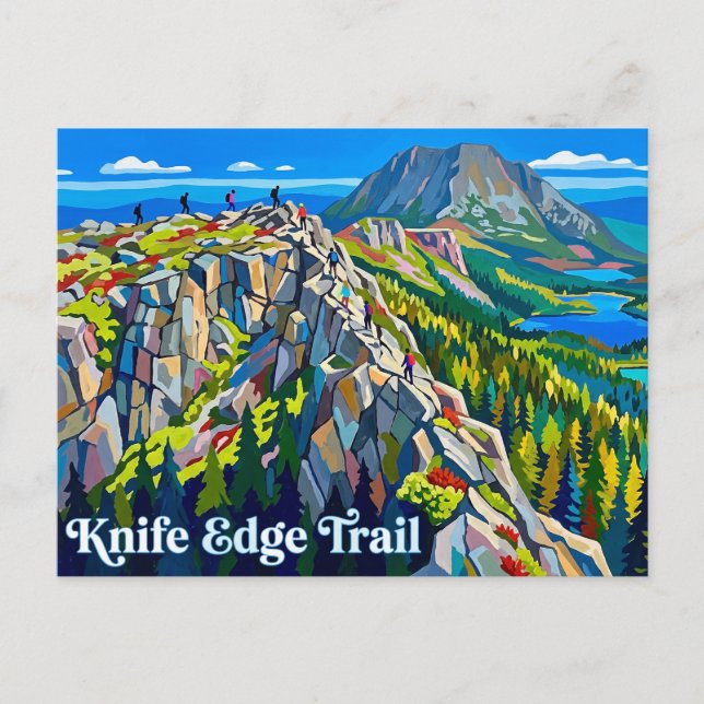 Knife Edge Trail USA Vykort (Framsida)