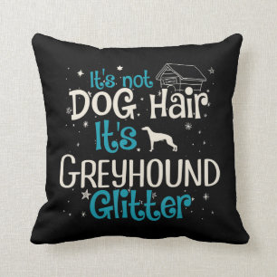 Kniffa Dess Hund Hair dess Greyhound Glitter Kudde