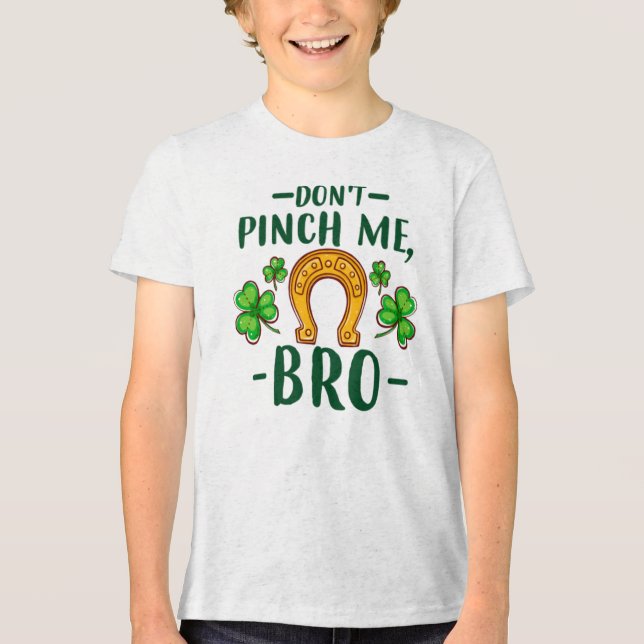 Kniffa Mig Inte Bro St. Patrick's Day Design-61108 T Shirt (Framsida)