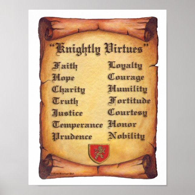 Knighly Virtues Poster (Framsidan)