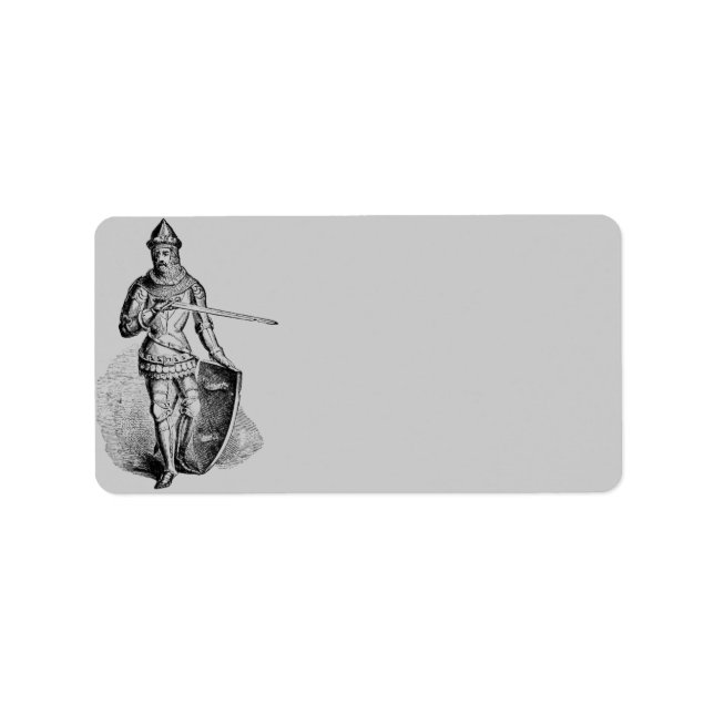 Knight Address Label Adressetikett (Framsidan)