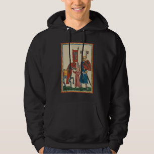 Knight and Squire, 14:e århundradets medeltida kon Hoodie