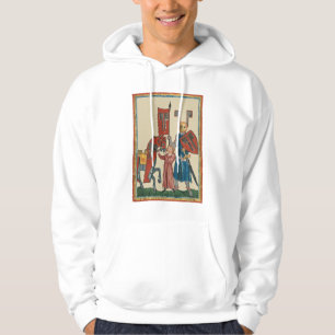 Knight and Squire, 14:e århundradets medeltida kon Hoodie