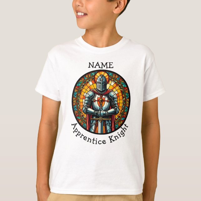 Knight Apprentice, smart roligt-spel T Shirt (Framsida)