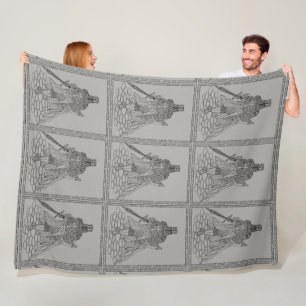 Knight Blanket Fleecefilt