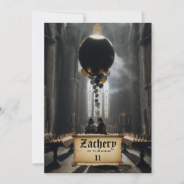 *~* Knight Castle Fantasy Medieval AP88 Birthday Inbjudningar