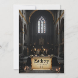 *~* Knight Castle Rulla Medieval AP88 Birthday Inbjudningar