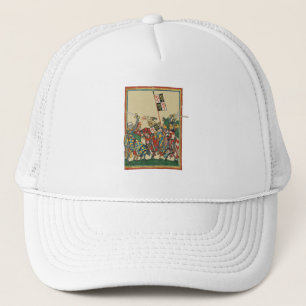 Knight Charging, 14:e århundradets Codex Manesse Keps