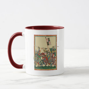 Knight Charging, 14:e århundradets Codex Manesse Mugg