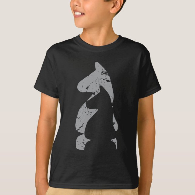 Knight Chess Delar T Shirt (Framsida)