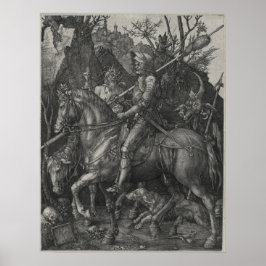 Knight, Death and Djävulen by Albrecht Durer Poster