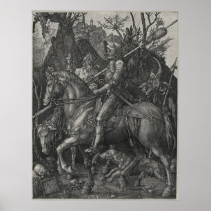 Knight, Death and Djävulen by Albrecht Durer Poster