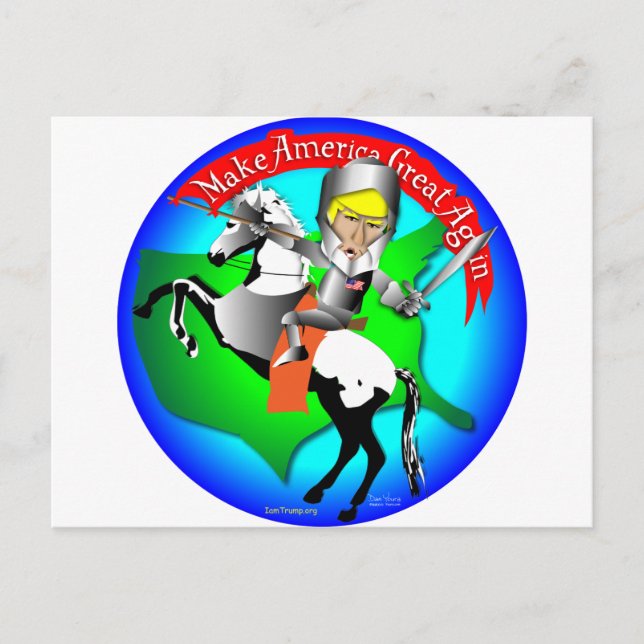 Knight Donald Trump Vykort (Framsida)