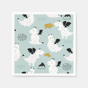 Knight & Dragons   Fairytale Födelsedagsfest Pappersservett