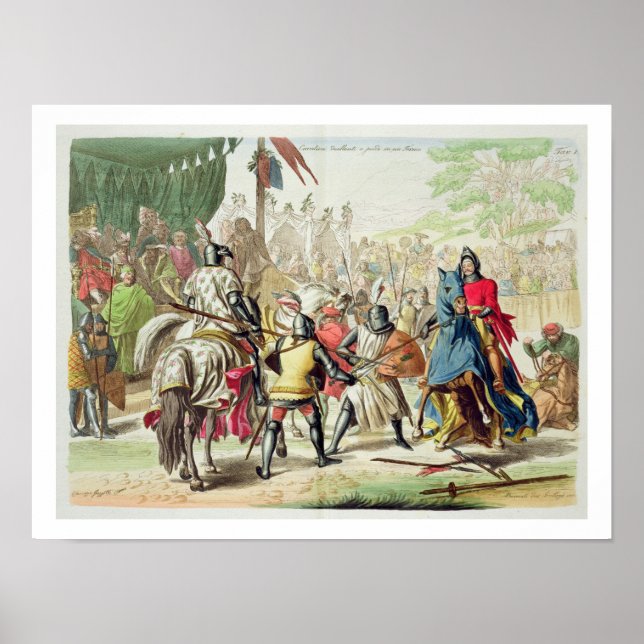 Knight Dueling on Foot in a Tournament 1 Poster (Framsidan)
