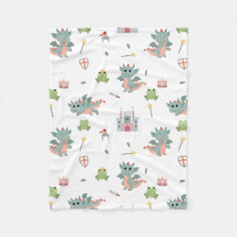 Knight Fairytale Medieval Castle Nursery Fleecefilt