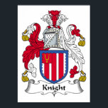 Knight Family Crest Poster<br><div class="desc">Köp de här Knight Family Crest-presenterna.</div>