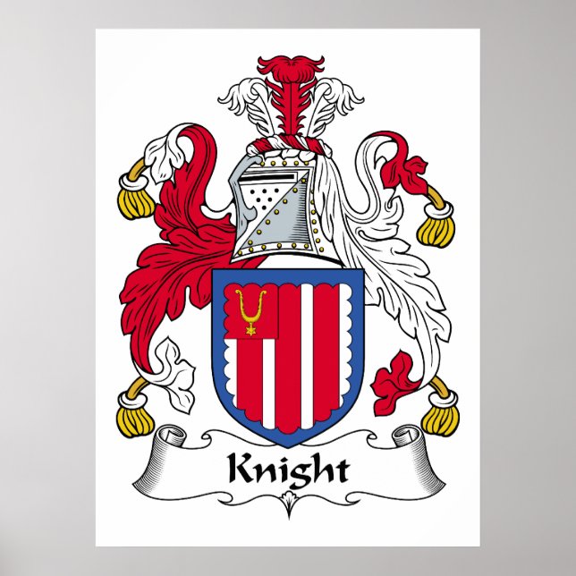 Knight Family Crest Poster (Framsidan)
