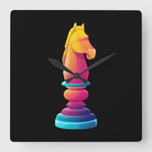 Knight Fyrkantig Klocka (Framsida)