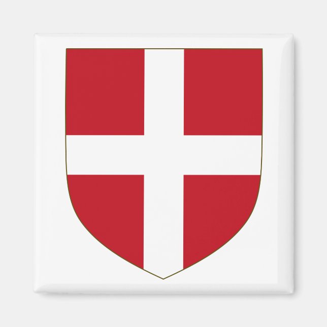 Knight Hospitaller Jackar om Arm Magnet (Framsidan)