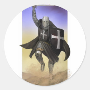 Knight Hospitaller Runt Klistermärke