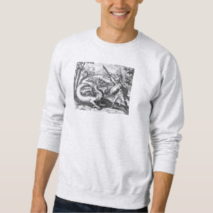 Knight i Armor Saming Dragon Sweatshirt