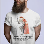 Knight i Shining Armor säger T Shirt<br><div class="desc">Den här designen skapades genom digital grafik. Du kan ändra stil på den här skjortan genom att välja Mer > under alternativet stil. Det kan vara personlig i området att tillhandahålla eller anpassa genom att klicka för att anpassa ytterligare alternativ och ändra namn, initialer eller ord. Du kan också ändra...</div>