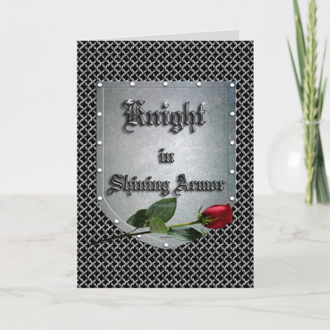 Knight i Shining Armor Shield Ro Kort (Framsida)