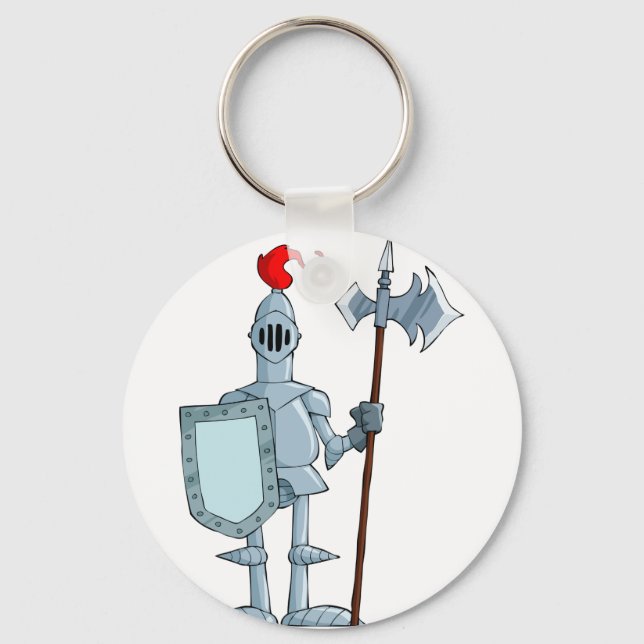 Knight in Armor Keychain Nyckelring (Framsida)