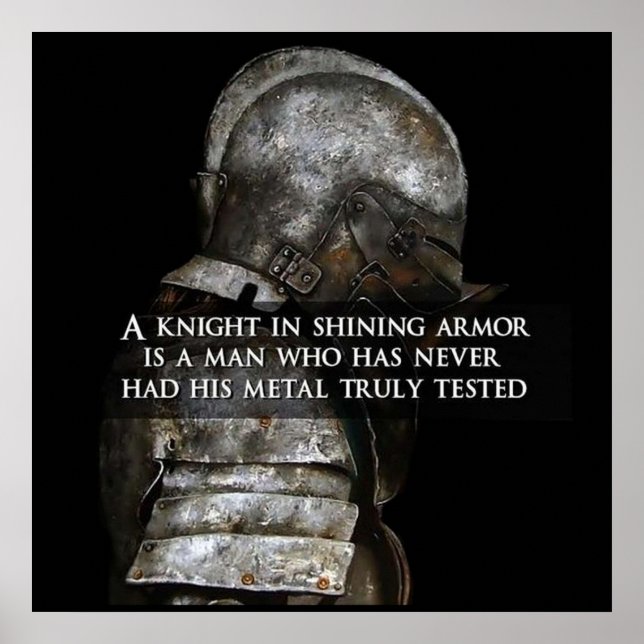 Knight in sharour - Warrior motivational Poster (Framsidan)