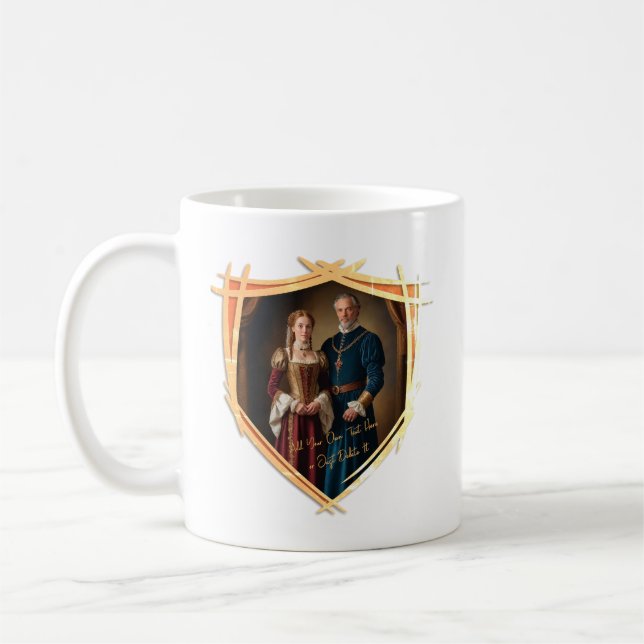 Knight Jackar Arm Medieval Old Fashioned Gift Kaffemugg (Vänster)