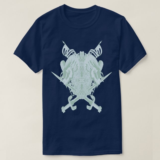 Knight Jackar av Arm getillustration T Shirt (Design framsida)